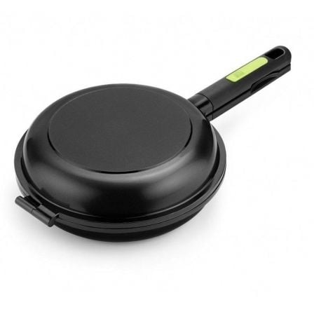 Sartén Dupla para Tortillas Bra Prior A121466/ Ř20cm/ Aluminio fundido/ Apta para Inducción
