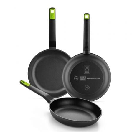 Pack 3 Sartenes Bra Gastro A841201/ Ř18cm/ Ř22cm/ Ř26cm/ Apta para Inducción