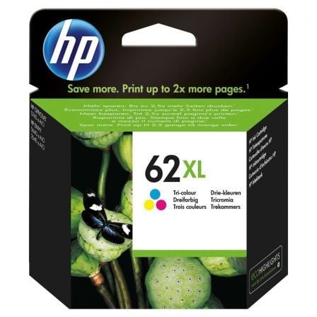 Cartucho de Tinta Original HP nş62 XL Alta Capacidad/ Tricolor