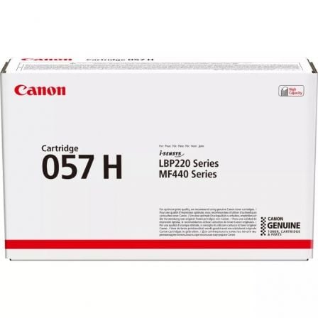 Tóner Original Canon i-SENSYS nş057H Alta Capacidad/ Negro