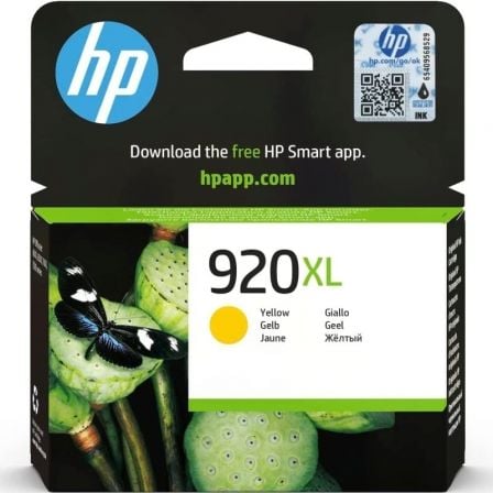 Cartucho de Tinta Original HP nş920 XL Alta Capacidad/ Amarillo