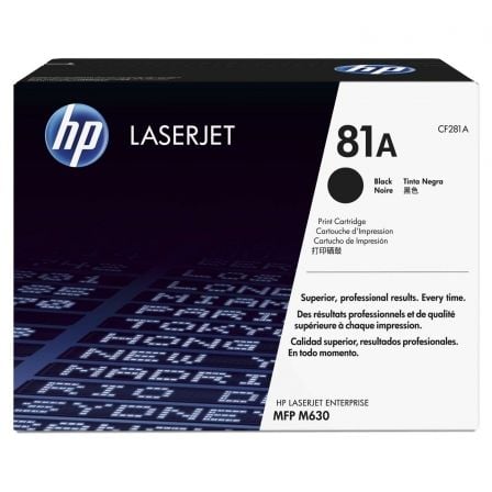 Tóner Original HP nş81A/ Negro