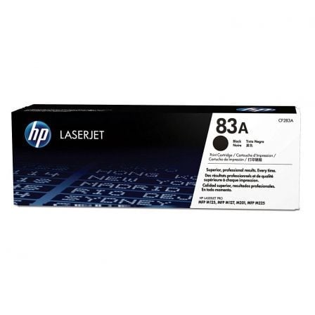 Tóner Original HP nş83A/ Negro