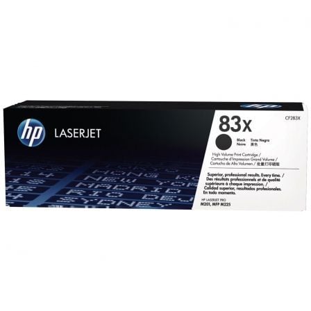 Tóner Original HP nş83X XL Alta Capacidad/ Negro
