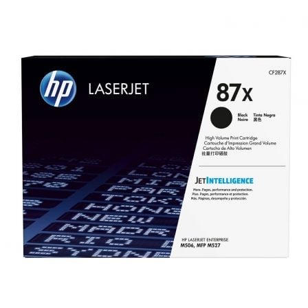 Tóner Original HP nş87X XL Alta Capacidad/ Negro