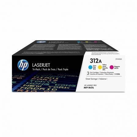 Tóner Original HP nş312A Multipack/ Cian/ Magenta/ Amarillo