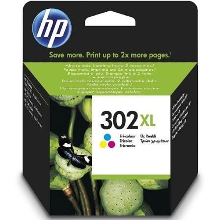Cartucho de Tinta Original HP nş302 XL Alta Capacidad/ Tricolor
