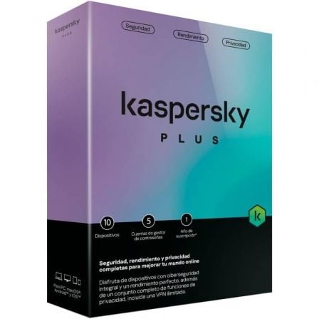 Antivirus Kaspersky Plus/ 10 Dispositivos/ 1 Ańo