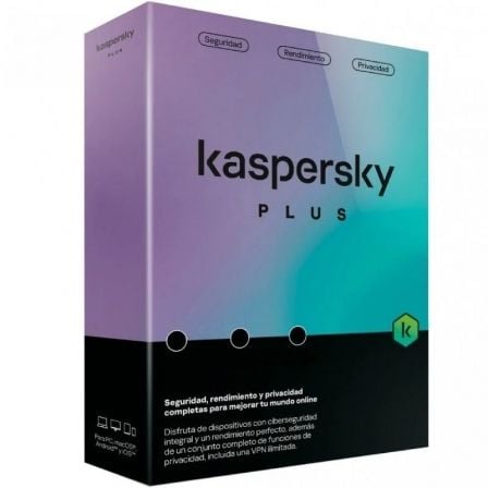 Antivirus Kaspersky Plus/ 5 Dispositivos/ 1 Ańo