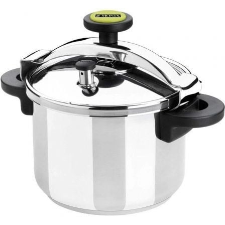 Olla a Presión Monix Classica M530001/ Ř22cm/ 4L/ Acero Inoxidable/ Apta para Inducción