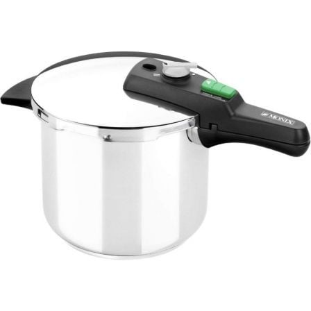 Olla a Presión Monix Quick M560001/ Ř22cm/ 4L/ Acero Inoxidable