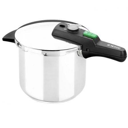 Olla a Presión Monix Quick/ Ř22cm/ 6L/ Acero Inoxidable