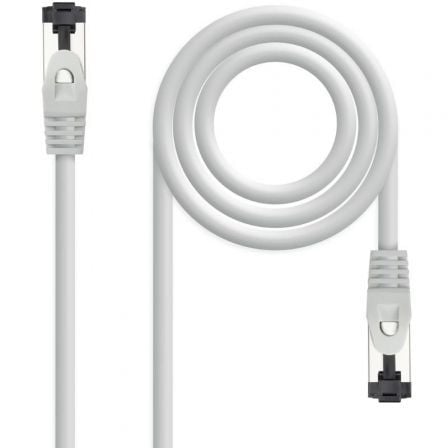 Cable de Red RJ45 SSTP Nanocable 10.20.2002 Cat.8.1/ 2m/ Gris