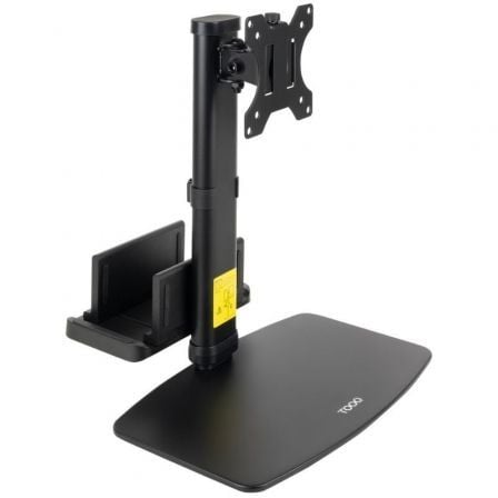 Soporte de Sobremesa para Monitor TooQ DB1128TN-B/ Ajustable/ Giratorio/ Inclinable/ hasta 6kg