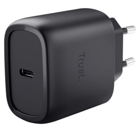 Cargador de Pared GaN Trust Maxo 45W/ 1xUSB Tipo-C/ 45W