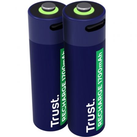 Pack de 2 Pilas AA Trust 25584/ Recargables