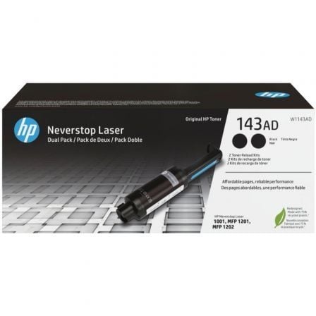 Kit de Recarga Tóner Original nş143AD Multipack/ 2x Negro