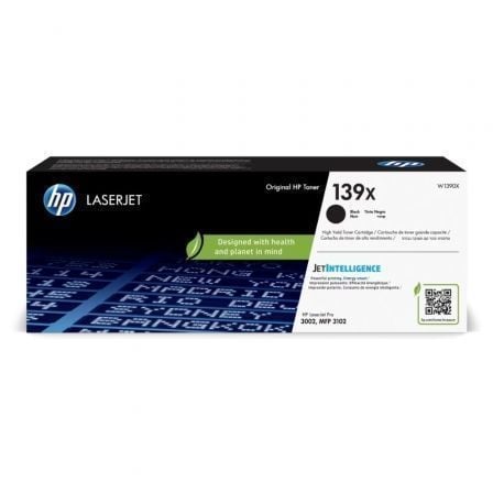Tóner Original HP nş139X XL Alta Capacidad/ Negro