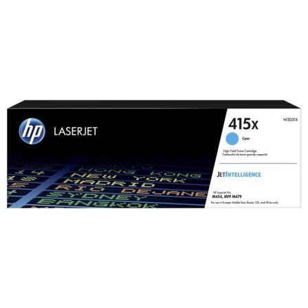 Tóner Original HP nş415X XL Alta Capacidad/ Cian