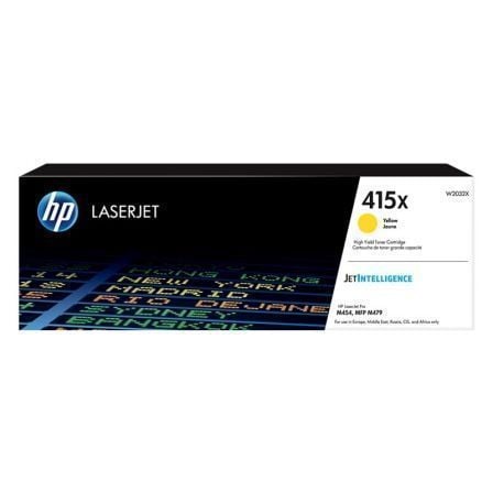 Tóner Original HP nş415X XL Alta Capacidad/ Amarillo