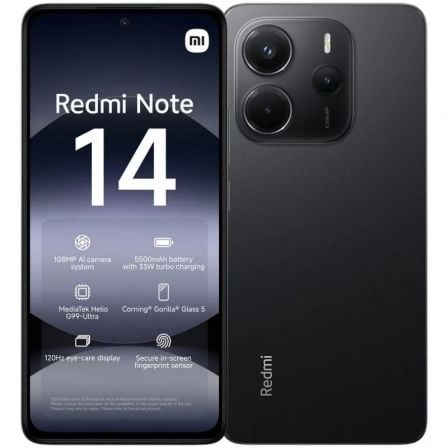 Smartphone Xiaomi Redmi Note 14 8GB/ 128GB/ 6.67"/ Negro