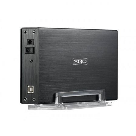 Caja Externa para Disco Duro de 3.5p 3GO HDD35BKIS/ USB 2.0