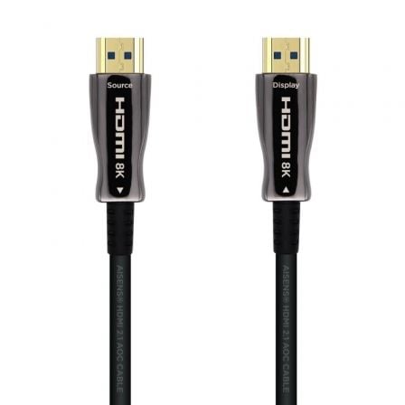 Cable HDMI 2.1 AOC 8K Aisens A153-0515/ HDMI Macho - HDMI Macho/ 10m/ Negro