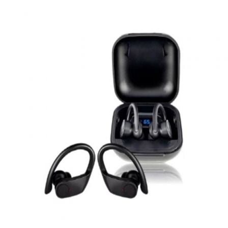 Auriculares Deportivos Bluetooth Daewoo TWS SPORT DW2012 con estuche de carga/ Autonomia 3h/ Negros