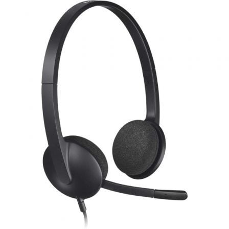 Auriculares Logitech H340/ con Microfono/ USB/ Negros