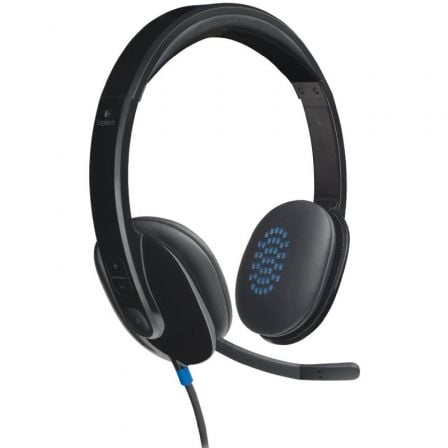 Auriculares Logitech H540/ con Microfono/ USB/ Negros