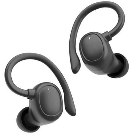 Auriculares Deportivos Bluetooth Muvit iO Smart True Wireless Sport ENC con estuche de carga/ Autonomia 6h/ Negros