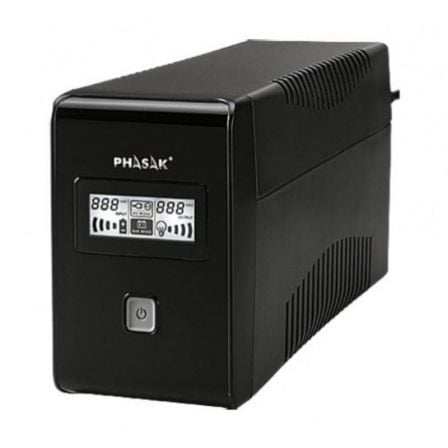 SAI Linea Interactiva Phasak 850 VA LCD Interactive/ 850VA/ 2 Salidas/ Formato Torre