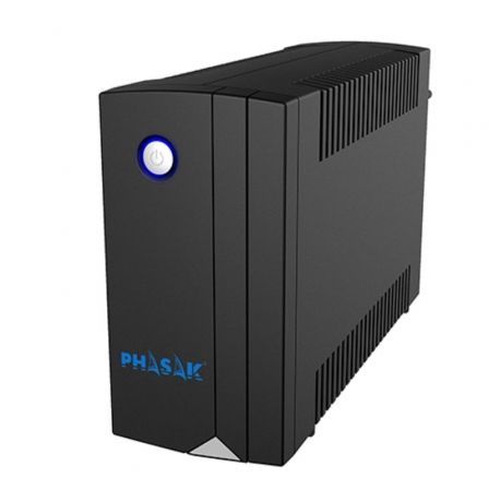 SAI Linea Interactiva Phasak Ottima 660 VA Interactive/ 660VA-360W/ 2 Salidas/ Formato Torre