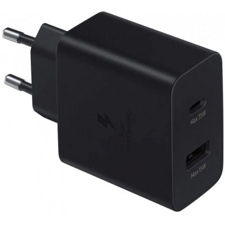 Cargador de Pared Samsung EP-TA220NBE/ 1x USB Tipo-C/ 1x USB/ 35W