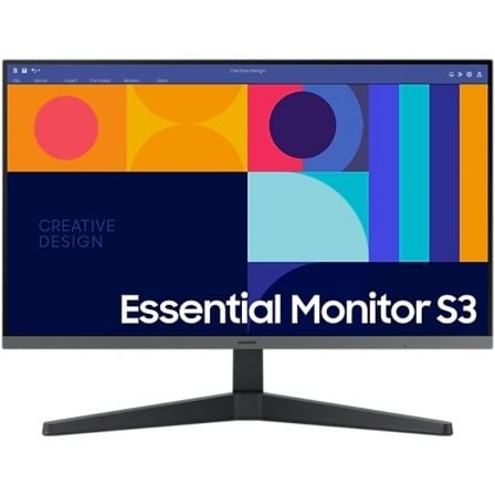 Monitor Profesional Samsung Essential Monitor S3 S24C330GAU/ 24p/ Full HD/ Negro