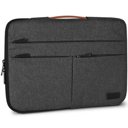 Funda Subblim Air Padding 360 Sleeve para Portatiles hasta 15.6p/ Gris Oscuro