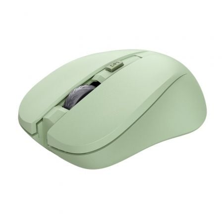 Raton Inalambrico Trust Mydo Silent Wireless/ Hasta 1800 DPI/ Verde